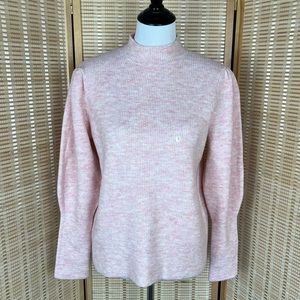 NEW Loft Puff Sleeve Pink Sweater